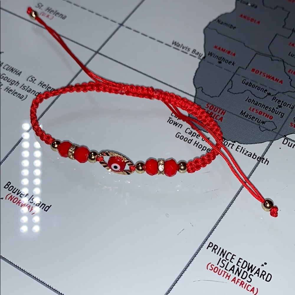 Red Eye Adjustable Bracelet